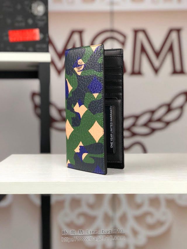 MCM錢包 原單 8020 慕尼克獅子迷彩 OTTOMAR兩折長款錢夾 MCM男士錢夾  mdmc1450